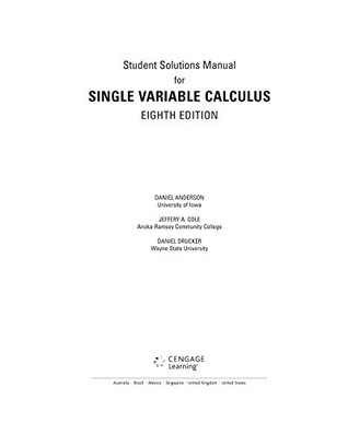 Download Student Solutions Manual, Chapters 1-11 for Stewart's Single Variable Calculus, 8t - James Stewart file in ePub