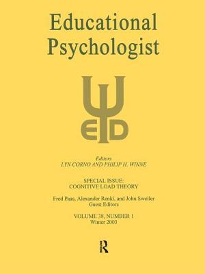Download Cognitive Load Theory: A Special Issue of Educational Psychologist - Fred Paas | ePub
