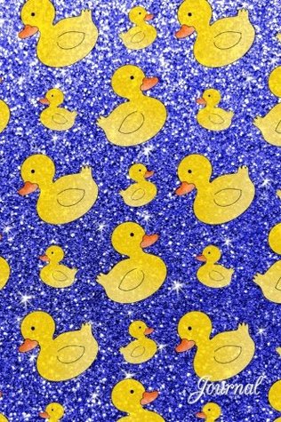 Read Online Journal: Faux neon blue glitter rubber duck notebook -  file in ePub