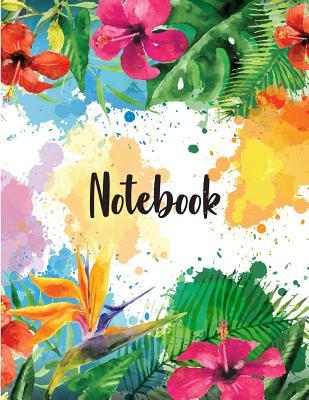 Download Notebook: : 2 Inside Patterns Notebook: Lined 60 Pages and Blank No Lined 60 Pages, Total 120 Pages (8.5 X 11), Notebook Journal Diary, ( Tropical Flowering Plants Drawing Cover ) -  file in ePub