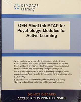 Read LMS Integrated for MindTap® Psychology, 2 terms (12 months) Printed Access Card for for Active Learning, 13th - Coon/Mitterer | PDF