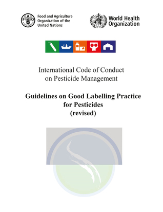 Download International Code of Conduct on Pesticide Management: Guidelines on Good Labelling Practice for Pesticides (revised) August 2015 - Food and Agriculture Organization of the United Nations | ePub