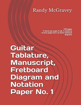 Download Guitar Tablature, Manuscript, Fretboard Diagram and Notation Paper No. 1 (McGravey Music Manuscripts) - Randy McGravey | PDF