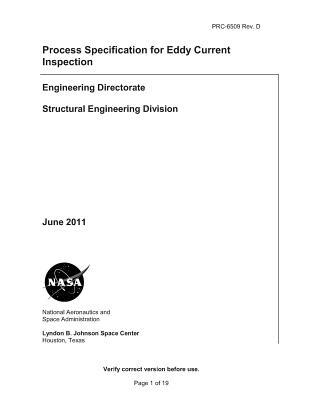 Read Online Process Specification for Eddy Current Inspection - National Aeronautics and Space Administration file in ePub