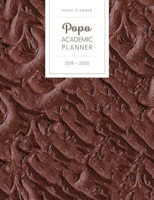 Download Popo Academic Planner 2019-2020: Monthly Weekly Daily - Dated With Todo Notes - Chocolate Mousse Frosting -  file in ePub