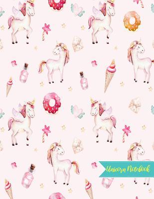 Full Download Unicorn Notebook: Cute Kawaii Journal and Diary Large 8.5 x 11 Matte Cover with Blank Lined Ruled White Paper Interior - Perfect for School, Gifts for Kids (Girls and Boys), Party Favors for Birthday, Activity Book for Arts and Crafts - Araceli Villarreal file in PDF