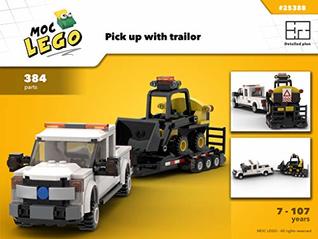 Download Ford F-350 with traitor (Instruction Only): MOC LEGO - Bryan Paquette file in PDF
