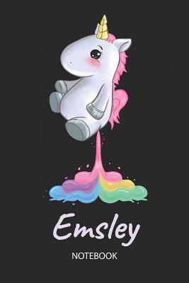 Download Emsley - Notebook: Blank Ruled Personalized & Customized Name Rainbow Farting Unicorn School Notebook Journal for Girls & Women. Funny Unicorn Desk Accessories for Kindergarten, Primary, Back To School Supplies, Birthday & Christmas Gift for Women. -  | PDF