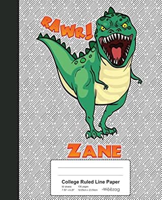 Read College Ruled Line Paper: ZANE Dinosaur Rawr T-Rex Notebook -  | ePub