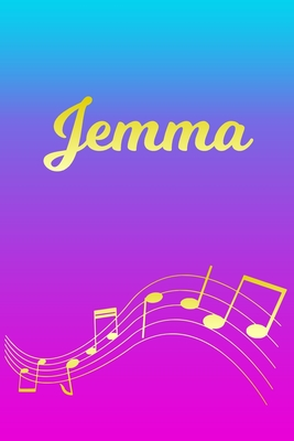 Read Jemma: Sheet Music Note Manuscript Notebook Paper Pink Blue Gold Personalized Letter J Initial Custom First Name Cover Musician Composer Instrument Composition Book 12 Staves a Page Staff Line Notepad Notation Guide Compose Write Songs - Createmusic Publications file in PDF